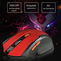 Souris optique de jeu sans fil, Mini, 2.4Ghz, 1200 dpi, avec récepteur USB, pour ordinateur portable