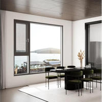 Ventana Abatible Moderna para Villa, de Aluminio, Resistente a Huracanes, con Vidrio Templado Insonorizado, con Certificación Energy Star, Garantía de 5 Años