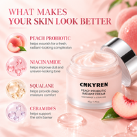Crème hydratante et nourrissante Peach Probiotic Radiant, crème hydratante pour le visage, étiquette privée OEM