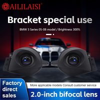 Nouveau phare antibrouillard LED H11 en aluminium de 2,0 pouces avec lentille de projecteur, étanche IP-67, faisceau haut/bas pour Série 3 2005-2008