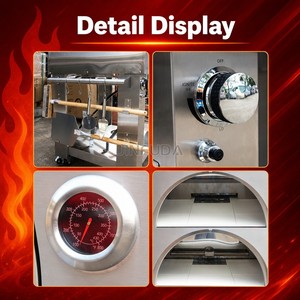 Horno de pizza portátil para exteriores, de leña, con chimenea <span class=keywords><strong>y</strong></span> soporte, para jardín, camping, fiestas <span class=keywords><strong>y</strong></span> cocina. - Product Image 5