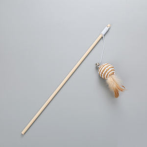 ของเล่นแมวแบบเชือกติดขนนกบนไม้ <span class=keywords><strong>ราคา</strong></span>ส่งถูก - Product Image 2