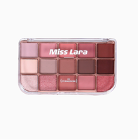 Palette de fards à paupières mats végétaliens en gros sous marque privée, haute pigmentation, waterproof, longue tenue, poudre colorée, couleurs foncées et claires
