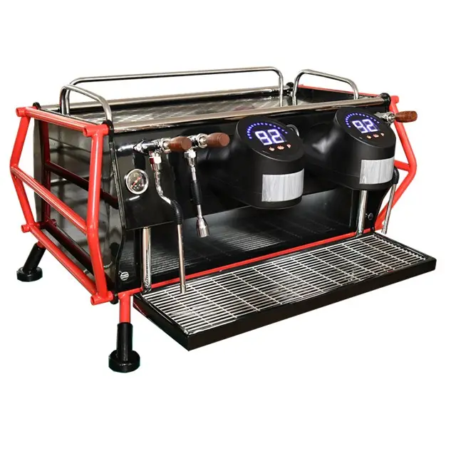 Commercieel Restaurant Coffeeshop Dubbele Kop Koffiemachine Automatisch Italiaans Espresso Koffiezetapparaat