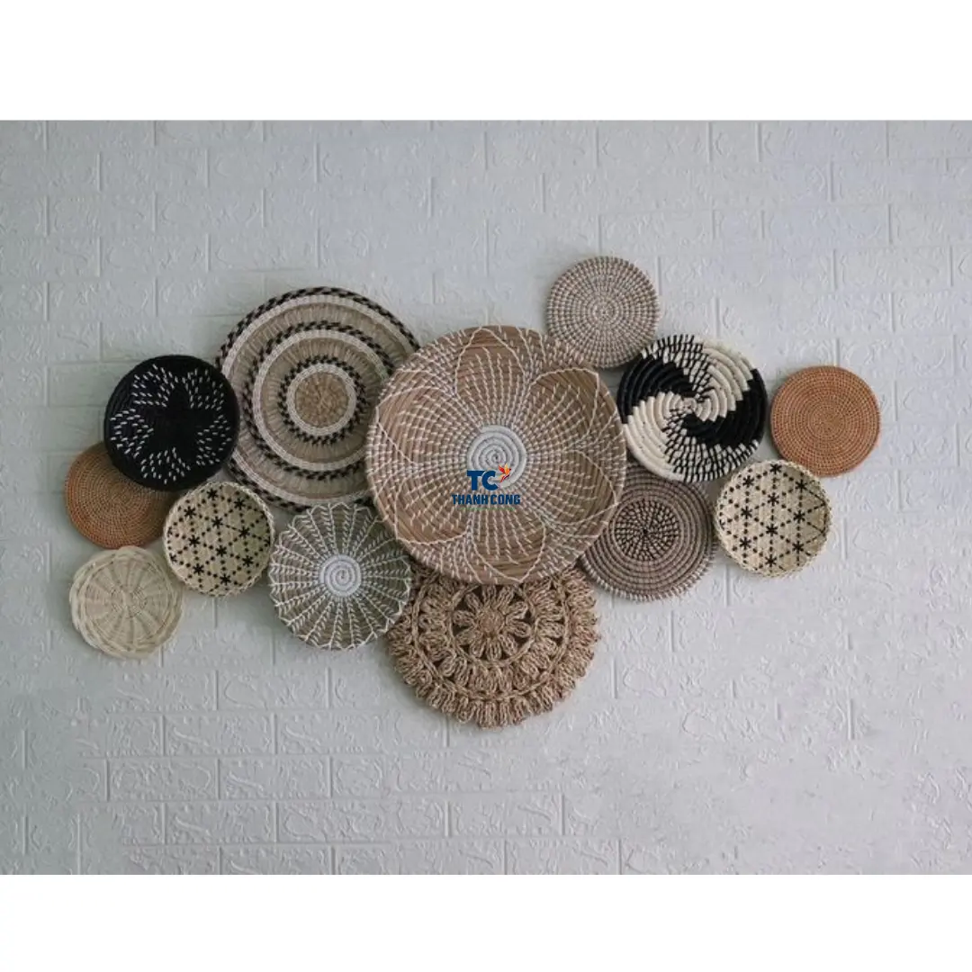 New Designs Product Decorative Natural Rattan Shelf Hanging other home decors decorations for home