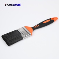 Prix d'usine Pas Cher DIY Industrie Noir PET/Filament Conique Caoutchouc et Plastique Manche Orange Pinceau