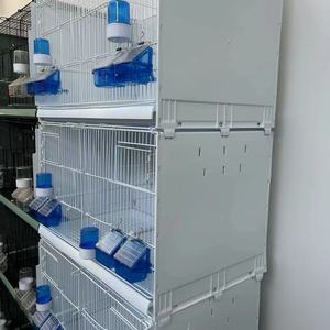 Yükseltilmiş küçük Modern uçuş kuş kafesi-4 ön kapılar tam arka Panel bölücü plastik tepsi yetiştiriciliği için papağan Aviary tohum bekçi - Product Image 5