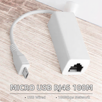 Tarjeta de Red Cableada Micro USB RJ45 10/100Mbps para Teléfonos y Tabletas Android AX88772C Origen China