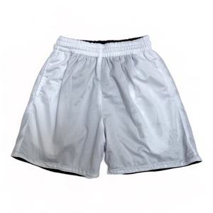 पुरुषों के लिए ओएम थोक डबल परत प्रतिवर्ती मेष शॉर्ट्स खाली सादे कस्टम मुद्रित हीवेट लुभावनी पॉलिएस्टर शॉर्ट्स - Product Image 3