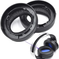 Coussinets d'oreille de remplacement en cuir protéiné et mousse à mémoire de forme pour casque PS4 Platinum Wireless 4 CECHYA-0090
