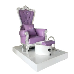 Chaises de <span class=keywords><strong>spa</strong></span> pour les pieds de luxe, style trône royal, couleur <span class=keywords><strong>violette</strong></span>, sans plomberie, chaise royale, chaise de pédicure pour enfants - Product Image 1