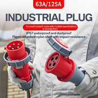 Connecteur industriel en plastique étanche IP67 SFN Plug 3-5 broches 16A/32A 220V 380V