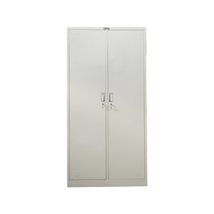 Armoire de rangement métallique d'usine, classeur en acier, armoire métallique multi-étagères avec portes vitrées - Product Image 1
