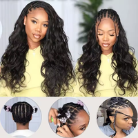 Fournisseur Alibaba de premier plan : Extensions de cheveux humains au crochet, grade 15A, ondulées, pré-séparées pour tresses bohèmes et nœuds miracle