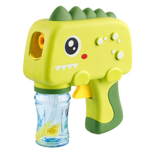 Nueva máquina de burbujas automática de plástico para niños, soplador de pistola de burbujas de dinosaurio eléctrico para exteriores - Product Image 4