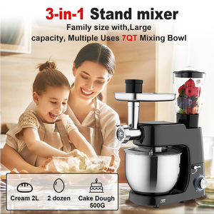 Bán buôn 7L Cookie nước trái cây Máy xay sinh tố Pasta maker Slicer Xúc Xích bột kneader đa chức năng đứng <span class=keywords><strong>Mixer</strong></span> cho nhà bếp - Product Image 2