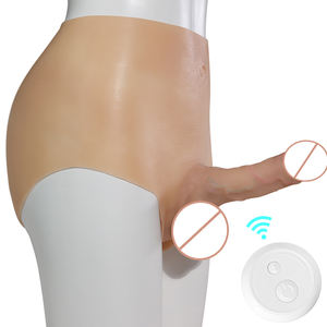 Hochrealistischer Weicher Großformatiger Penis Erwachsenen-Spielzeug Lesbischer Strap-On <span class=keywords><strong>Dildo</strong></span> Inklusive Silikon-Unterwäsche Beflockte Version - Product Image 4