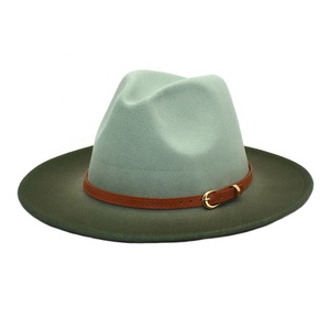 Unisex rộng vành cảm thấy Fedora Mũ người đàn ông phụ nữ Panama Trilby <span class=keywords><strong>hat</strong></span> với ban nhạc Vành Mũ Phụ Nữ Fedora - Product Image 5