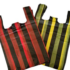 ถุงพลาสติก HDPE/LDPE แบบย่อยสลายได้ ใช้แล้วทิ้ง สำหรับใส่สินค้าในซูเปอร์มาร์เก็ต ร้านขายของชำ หรือใช้ในครัวเรือน พร้อมหูหิ้วแบบเสื้อยืด  ขอบคุณที่ซื้อ - Product Image 6