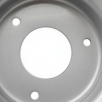 Nouvelle jante de roue en fer argenté de 110 mm à 3 trous pour motocross tout-terrain, VTT, quad, kart, mini-moto, accessoires de course