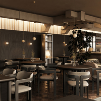 Chaise de salle à manger rembourrée haut de gamme sur mesure, design personnalisé pour restaurant de luxe, mobilier d'hôtel, projet commercial
