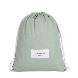 Pochette multifonctionnelle personnalisée HighKingDouble Cord, sac à chaussures en coton coloré teint, sacs en tissu à cordon personnalisés pour l'emballage - Product Image 6