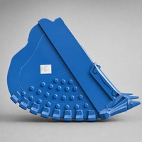 Bucket Batu Excavator Tugas Berat Kapasitas 0.1m-5m³ Material Kustomisasi OEM untuk Excavator 1-60T