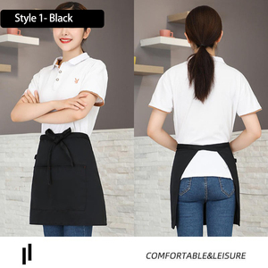<span class=keywords><strong>Grembiule</strong></span> Corto Personalizzato per Camerieri di Cucina e Ristorante, Uniforme da Hotel, Abbigliamento da Lavoro per Servizio di Catering con Logo Personalizzato - Product Image 6