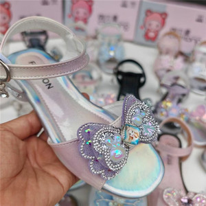 Nouvelle mode d'été Chaussures <span class=keywords><strong>de</strong></span> princesse à nœud, antidérapantes, à fond souple Chaussures <span class=keywords><strong>de</strong></span> <span class=keywords><strong>danse</strong></span> pour filles Sandale pour enfants - Product Image 4