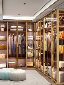 New Design Luxury Walk In Closet Wardrobe Accessories Design Modular Furniture Bedroom Modern Wardrobe