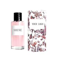 Flacons de parfum ronds en verre de luxe vides, personnalisés en usine, 30ml, 50ml, 100ml, avec pulvérisateur à pompe, impression sérigraphique, et boîte pour diffuseur à bâtonnets