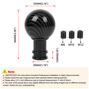 RASTP Acrylic Shift <b>Knob</b> 86mm Graffiti Design For Car <b>Gear</b> Stick M8 M10 M12 - Product Image 2