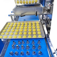 Machine automatique de dépose de pâte à gâteau et à biscuits, double fonction, buses réglables, certifiée CE, en acier inoxydable, pour usage en boulangerie, neuve