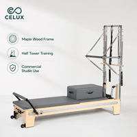Celux Classic Pilates Reformer en bois pour thérapie physique, lit de Pilates en bois avec tour, machine de Pilates Reformer