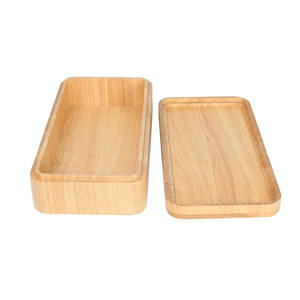 Huina 20251010 moderno duradero ahorro de espacio rectángulo madera de haya personalizable Color Simple comida rápida bandeja rodante para - Product Image 3