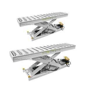 Hongruiポータブル高品質1000kg固定ローラータイプエッジバンディングマシンOEMに使用される強力な構造のリフトテーブル - Product Image 1