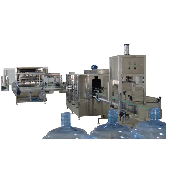 pure water filling machine Semi automatic 18.9L/7.5L 200 barrels/H barreled water filling line