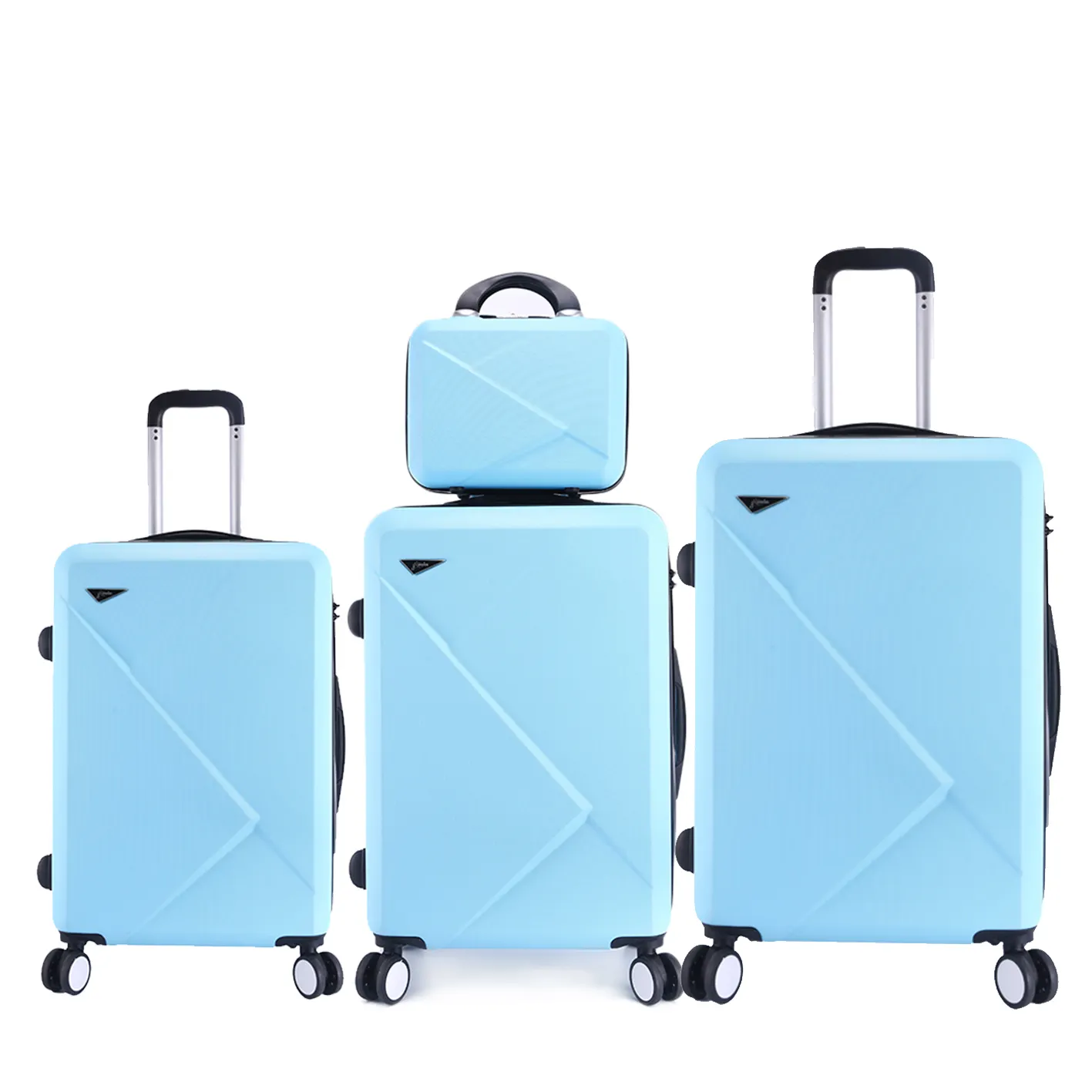 Großhandel Abs Travel Trolley Gepäcks ets Handgepäck Reisewagen Taschen 3 Stück Koffer Zipper Roller Gepäck