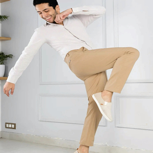 Pantalon chino pour hommes en coton stretch personnalisé Fabricant de pantalons chino kaki pour hommes Pantalon chino slim pour hommes - Product Image 5