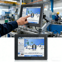 Panel Táctil Industrial para PC, Pantalla LCD de 10.4, 12.1, 15, 17 y 19 Pulgadas, Panel PC de Montaje en Pared, Windows, Android, Panel Industrial