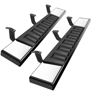 Bạc/Đen bên bước đạp cho TOYOTA Revo duy nhất Cab một cửa bán thép không gỉ chạy bảng bàn đạp Mô hình tacoma - Product Image 4