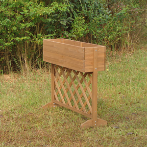 Maceta cuadrada de madera para exterior al por mayor para jardín o uso doméstico - Product Image 3