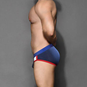 Haute élasticité Bikini hommes slips caleçons coton mâle sans couture Lingerie Packs Logo personnalisé <span class=keywords><strong>Mini</strong></span> Triangle sous-vêtements pour hommes - Product Image 4