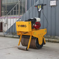 Rouleau compresseur Tder China de 0,35 tonne, idéal pour les travaux routiers compacts et la réparation