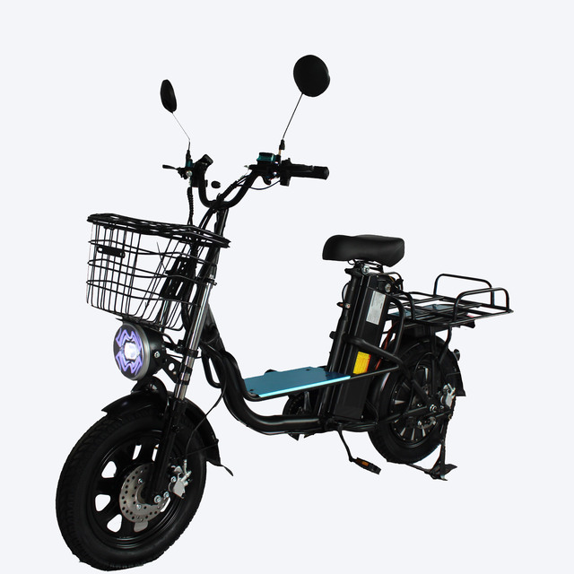 DY-FREE QJW-01 16 Inch Family Cargo Digital 3-Speed Electric Bike 60v 1500w Lithium Battery Hydraulic Damping Sensor 150kg Load