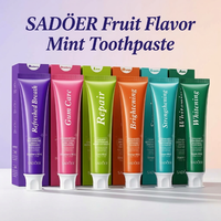 SADOER Dentifrice Herbal Blanchissant Saveur Menthe Fruitée Haleine Fraîche Élimination des Taches Nettoyage en Profondeur Soin Bucco-Dentaire Quotidien Adulte OEM