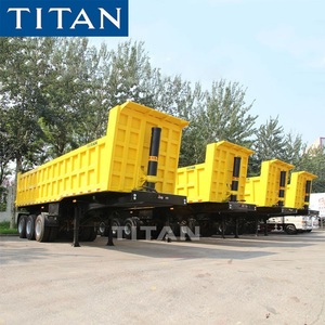 Sử Dụng Rộng Rãi Bên Xe Tải Trailer / Tri Trục Xe Tải Tự Đổ Trailer - Product Image 5