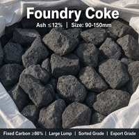 Coke de fonderie à haute teneur en carbone fixe de qualité supérieure avec faible humidité pour la fusion du fonte et les travaux de fonderie