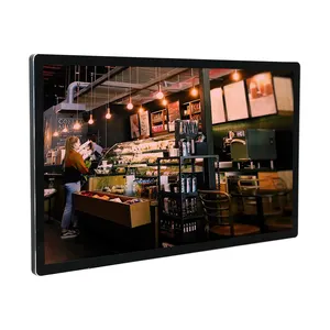 브래킷 안드로이드 OS 2 + 16G WIFI 벽걸이 형 디지털 광고 플레이어와 2024 최신 55 인치 모니터