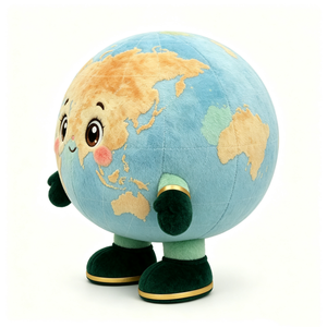Peluche de la Tierra personalizado, Globo terráqueo de peluche, Peluche del planeta Tierra, Peluche de la Tierra - Product Image 3